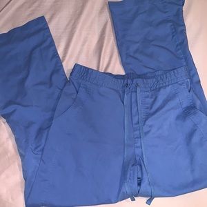 Healing Hands ceil blue scrub bottoms - small